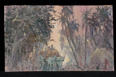 Bullock Carts, Evening Light